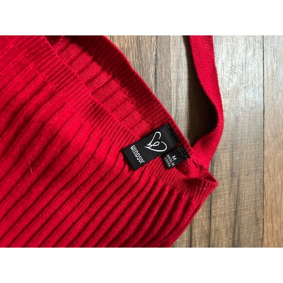 WINDSOR Doll It Up Open Back Ribbed Sweater - Picture 4 of 4